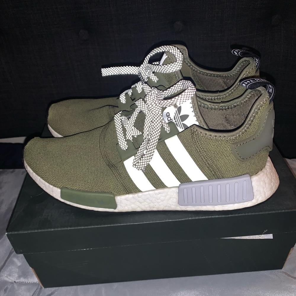 Olive Green Adidas NMD R1